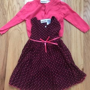 Nwot dress and sweater